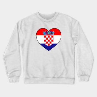 Heart - Croatia Crewneck Sweatshirt